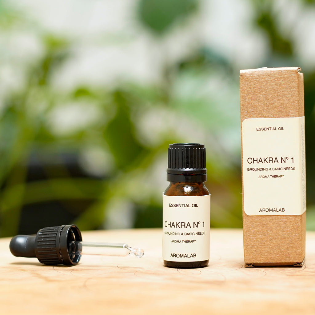 Synergie d'huiles essentielles 100% naturelles et pures Chakra n°1