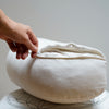 coussin de méditation blanc déhoussable Fleur de Vie
