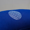 Coussin demi lune bleu Fleur de Vie
