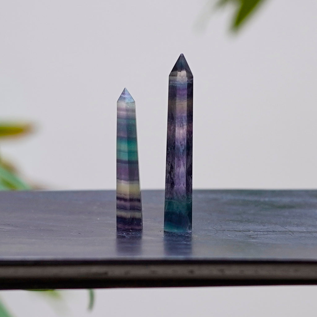 pointes Fluorite multicolore