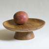 Coupe sur pied en bois gravé, Fleur de vie, D.20cm