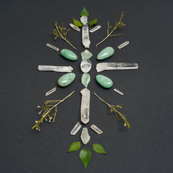 mandala de cristaux Prospérité