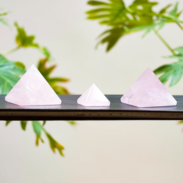Pyramides Quartz rose